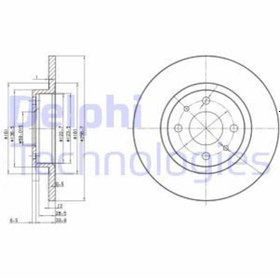 Resim DELPHI BG2411 Fren 0060808872 (WC829338) (Fiyat:2 Adet İçindir) 