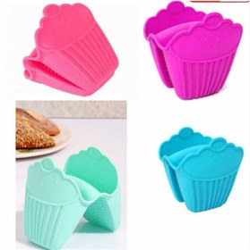 Resim Kastore Fırın Eldiveni Silikon Kaymaz Su Geçirmez Yanmaz Silikon Eldiven 