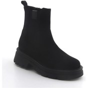 Resim Bot Kadın 8l5479 Comart 5479 Camoscio Nero Camoscio Nero 