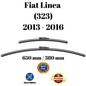 Resim Fiat Linea 323 2007 2013 2014 2015 2016 Uyumlu Ön Cam Muz Tipi Silecek Süpürgesi Seti 650/380mm Silbak 