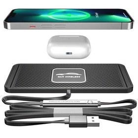 Resim Sunshine011 A1 15w Aıredger Evrensel Kablosuz Araba Sarj Cihazi İphone Uyumlu 14 13 12 11 Ve Samsung İcin Hizli Sarj Usb Baglanti Noktasi Kompakt 