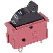 Resim Knd-3-f Saç Kurutma Anahtarı 3 Bacaklı Kırmızı/siyah 10a 250v 