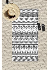 Resim Marte Home Boheme Plaj Havlusu Siyah Beyaz 