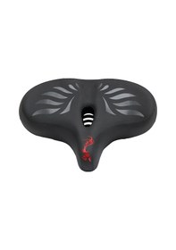 Resim Ultra Rahat Ekstra Geniş E-bike Sele Elektrikli Bisiklet Koltuğu Su Geçirmez Hava Kanallı 42 Antrasit - Siyah 