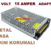 Resim 12 Volt 15 Amper Metal Kasa Isınmaz Bakır Sargılı Trafo 