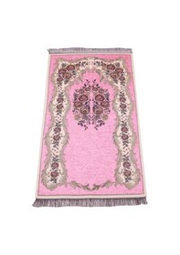 Resim Lüks Gülce Şönil Seccade - 0260 - Pembe Renk 