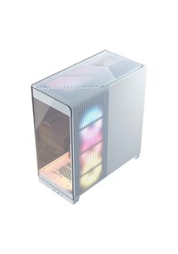 Resim Corsaır Frame 4500x Rs-r Argb Fanlı Panoramik Camlı Beyaz Mid-tower Cc-9011315-ww Bilgisayar Kasası 