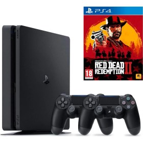 Resim Sony Ps4 Slim 1Tb Oyun Konsolu + 2. Ps4 Kol + Ps4 Red Dead Redemption 2 Oyun 