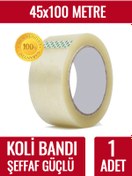 Resim Fotografyabaskı Koli Bandı 45 Mm X 100 Mt Şeffaf Güçlü Yapışkanlı Kopmayan Bant Bandı 