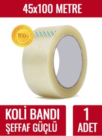 Resim Fotografyabaskı Koli Bandı 45 Mm X 100 Mt Şeffaf Güçlü Yapışkanlı Kopmayan Bant Bandı 
