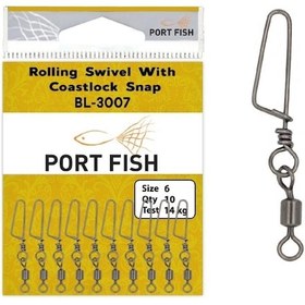 Resim Portfish Bl3007 Snap Klipsli Fırdöndü No:1 - Standart 
