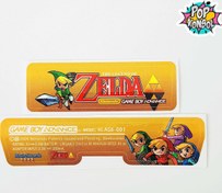 Resim Nintendo GameBoy Advance Arka Yapıştırma The Legend Of Zelda GBA Back Tag Sticker MODEL 09 POPKONSOL