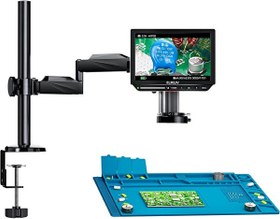 Resim Elikliv EM4K Flex 4K Lehimleme Dijital Mikroskobu Esnek Kol Stand 10.1 