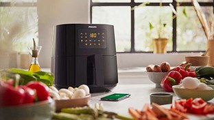 Resim Philips HD9255/60 Airfryer Dark Slate Sıcak Hava Fritözü 