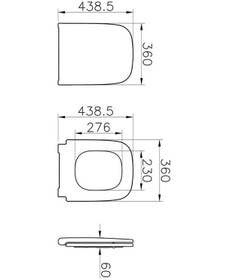Resim Vitra S20 Klozet Kapağı Beyaz 147-003-909 