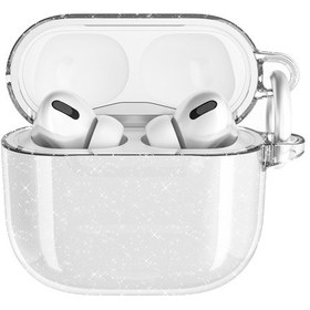 Resim Apple Uyumlu AirPods 4 Allstar Airbag 32 Parlayan Simli Saydam Renkli Kılıf Şeffaf 