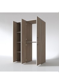 Resim Kenzlife Çamaşır-Kurutma Makinesi Dolabı Kapaklı Yaromira Sol Crd 180*120*60 Banyo Arkalıksız Çok Renkli 