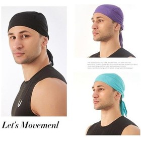 Resim Gri Spor Başörtüsü Düz Renk Nefes Ekstra Yumuşak Ter Emme Hızlı Kuru Bisiklet Bandana Başörtüsü Kadın Erkek İçin Gri 