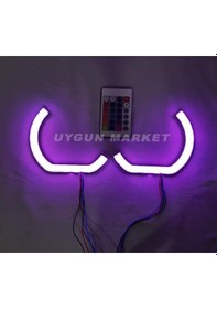 Resim Fiat Egea L Tipi Rgb Angel Halka 4 Adet, 16 Renkli, Far İçi Halka 