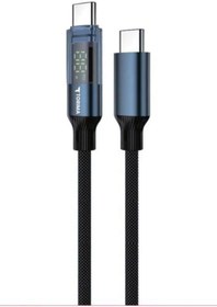 Resim Pmr Nothing Phone (1) ile uyumlu 60w type c kablo led göstergeli alüminyum uçlu naylon örgü 