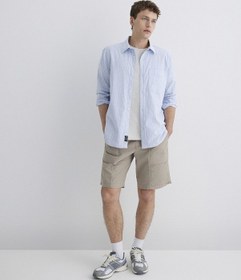 Resim Mavi - Bej Kargo Şort 0410269-80697 Bej 