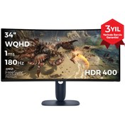 Resim Dell AW3425DWM 34 3440x1440 WQHD 180Hz 1ms HDMI DP FreeSync Premium HDR 400 Curved Gaming Monitor 
