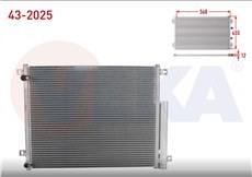 Resim HONDA CİVİC 16=> KLİMA RADYATÖRÜ (VEKA) 