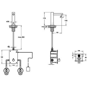 Resim VitrA Origin A4721336WTC Temassız Tezgah Üzeri Lavabo Bataryası Mat Siyah 