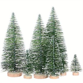 Resim 10 adet veya 15 adet Yapay Noel Ağacı - Sağlam Taban, Gerçekçi Evergreen Görünümü, Montaj Gerektirmez - Ev, Ofis, Parti Süslemeleri için Dayanıklı Plastik Tatil Dekoru (10 15 Sayım), Şenlikli Gösterim, Dekoratif Acentler, Kolay Kurulum, Minyatür Ağaçlar, Ev Dekoratörleri, Noel Dekoru, Noel için En İyi, Noel Süsleri, Tatil Atmosferi, Yaratıcı Ev Düzeni 