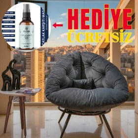 Resim Geniş Oturma Alanlı Berjer Tekli Koltuk - Çatlak Karşıtı Masaj Yağı 30 ml Cam Şişede Hediye 
