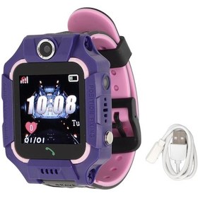 Resim Çocuk Saati Telefon Hd Dokunmatik Ekran Gps Sos Su Geçirmez Adımsayar Kamera Çalar Saat Mor Diğer 