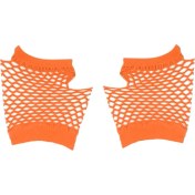 Resim Liangduo Shop E Tarzı Bayanlar Kızlar Kısa Örgü Eldiven Fishnet Eldiven Katı Moda Yarım Parmak Eldivenler Bisiklet Bisiklet Aksesuarları Перчатки Без Пальцев (Yurt Dışından) 