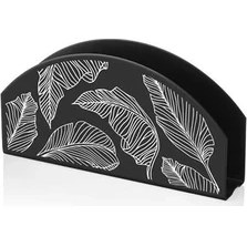 Resim The Mia Peçetelik Siyah 16 x 8 cm - Banana Palm 