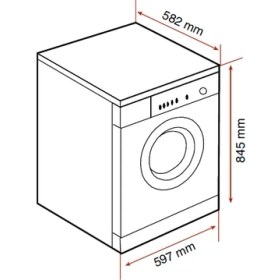 Resim Teka TK3 1490 Solo 1400 Devir 9 kg Yıkama/ 6 kg Kurutmalı Çamaşır Makinesi 