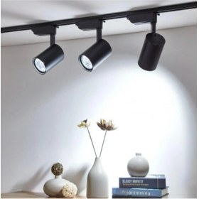 Resim Kae 30W LED Ray Spot 3lü Set -Siyah Kasa -Beyaz Işık 