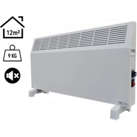 Resim Elektrokonfor Konvektör 1000W Manuel Elektrikli Isıtıcı Beyaz 