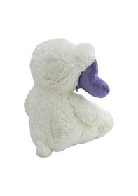 Resim Sevimli Peluş Kalpli Balonlu Ayıcık Uyku Arkadaşım 30 Cm Mor 