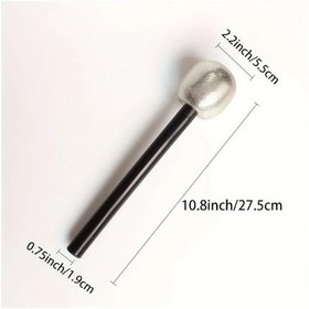 Resim Willowhaven Parlak Mikrofon Aksesuarı - Pil Gerekmez, Dayanıklı Plastik, Parti Ve Sahne Şovları İçin Silvery Gümüşi 