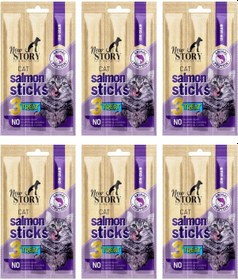 Resim Cat Salmon Stick 6 Adet 3x5gr. Somonlu, Çubuk, Kedi Ödül Maması 