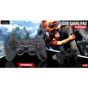 Resim Titreşimli Analoglu Usb Bilgisayar Pc Oyun Kolu Gamepad 