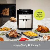 Resim Siyah Uno Chefry Sıcak Hava Fritözü 5 Litre Kapasite 
