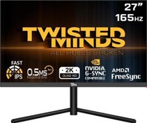 Resim TWISTED MINDS 27" TM27QHD165IPS QHD 2K 165HZ 0,5MS HDMI DP HDR400 FAST IPS RGB GAMING MONİTÖR 