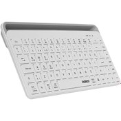 Resim Everest KB-BT66 Beyaz 2.4G+BT1+BT2 üçü bir arada 3 in 1 Q Kablosuz klavye 