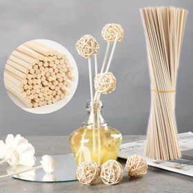 Resim 50 Adet Doğal Kamış Difüzör Çubukları - Uzun Süreli Esansiyel Yağ Aromaterapisi Spa, Parfüm & Ev Dekoru İçin 