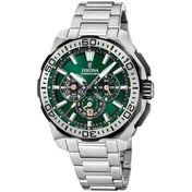 Resim Festina F20724/3 Chrono Bike Quartz Çelik Gri Yeşil Kadran 20 Atm 46 Mm Erkek Kol Saati 