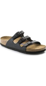 Resim Birkenstock Florida Bf Hakiki Deri Üç Tokalı Terlik 