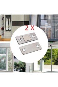 Resim RELATOS 4 Çift Çok Amaçlı Kapı Kapak Dolap Çekmece Mobilya Durdurucu Kapatıcı Mıknatıslar- 