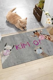 Resim Monnhein Kim O Kapı Önü Paspası Dekoratif Kapı Paspası Dış Mekan Paspas Ev Içi Paspası 45x70cm 