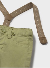 Resim MAYORAL Newborn Erkek Bebek Askılı Pantolon Yeşil 