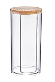 Resim Box Up Ahşap Kapak Disk Pamukluk Organizeri Makyaj Organizer 